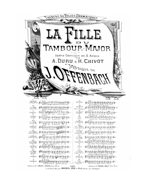 No.1 bis , Chanson du fruit défendu: "Prenez les grappes empourprées" (Act I, No.1b), E major