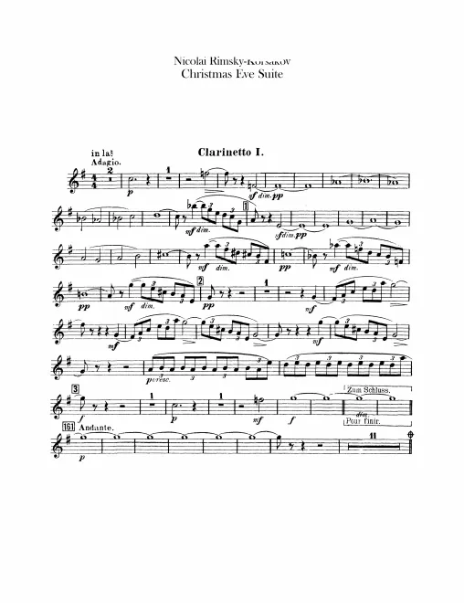 Clarinet 1 (A, B)