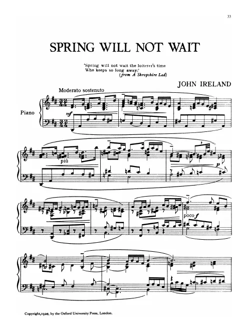 3. Spring Will Not Wait