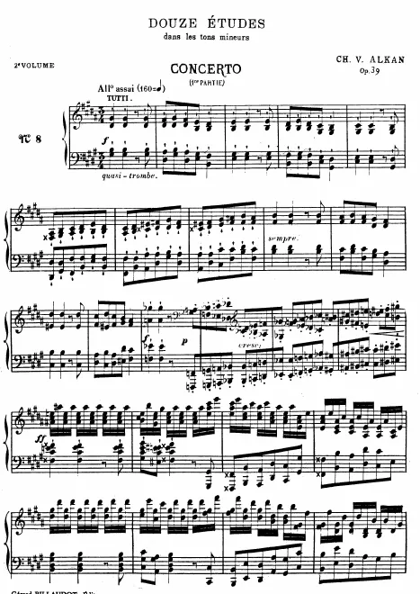 Concerto pour piano seul 8. Allegro assai (I)