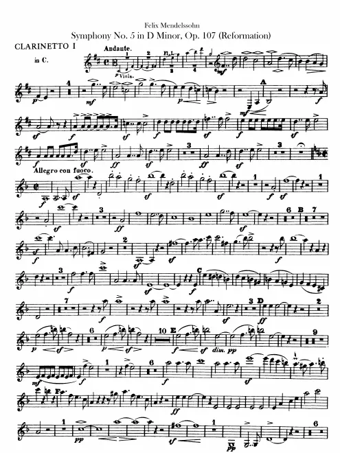 Clarinet 1, 2 (C, B)
