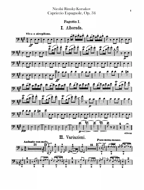 Bassoon 1, 2