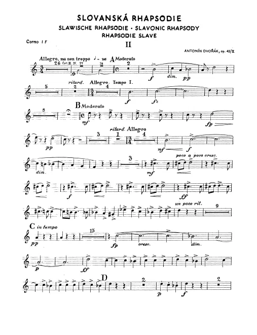 Horn 1, 2, 3, 4 (F)