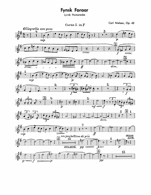 Horn 1, 2, 3, 4 (F)