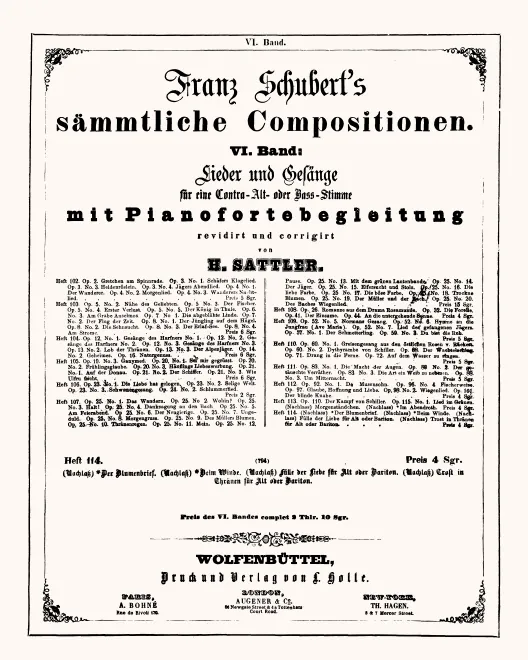 114. Lieder und Gesänge