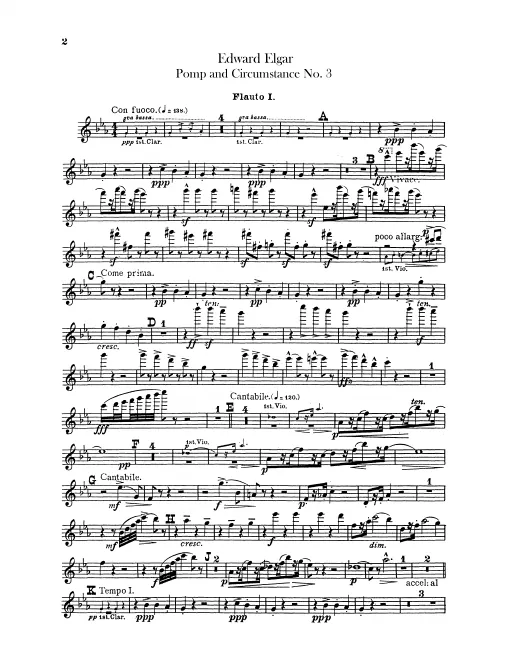 Flute 1, 2, Piccolo