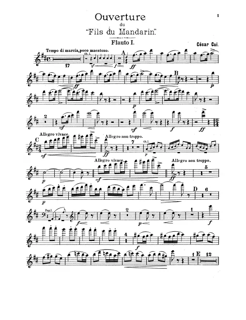 Flute 1, 2/Piccolo