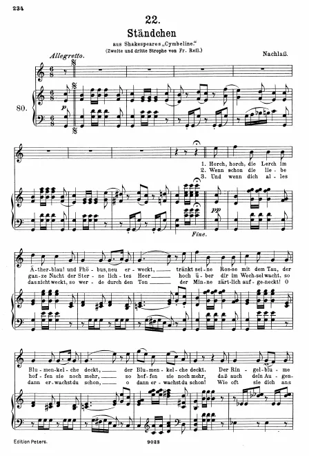 Complete Score (original/high voice, scan)