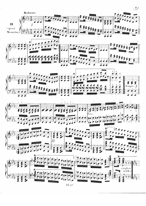 2. Moderato (quasi Minuetto)