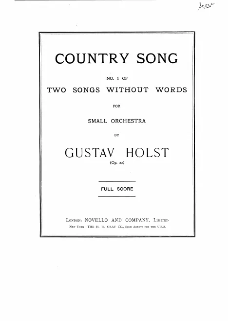 1. Country Song
