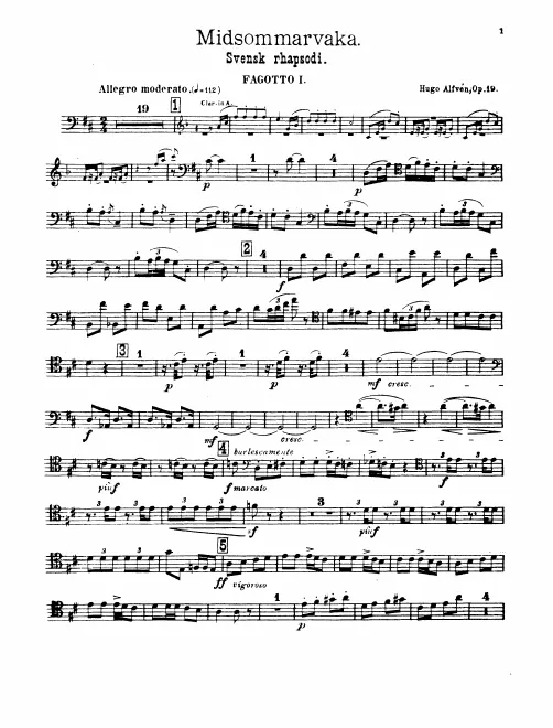 Bassoon 1, 2, 3