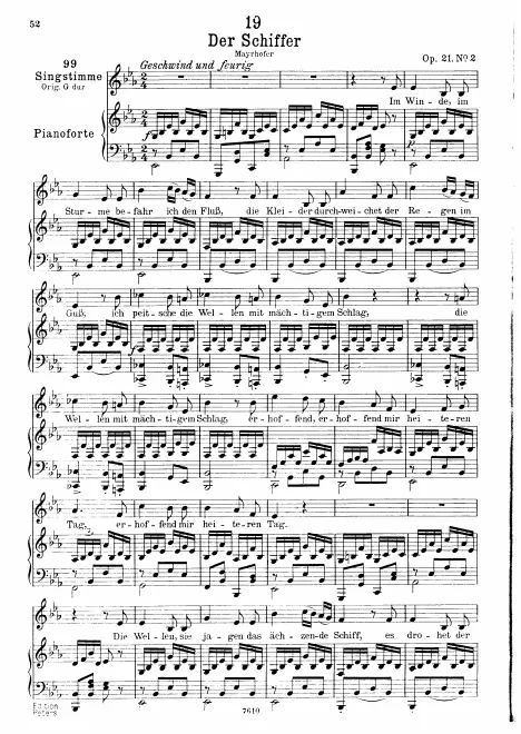 Complete Score (Original / Low voice, )