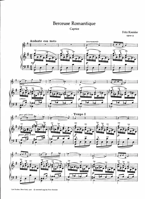 Piano score and violin part