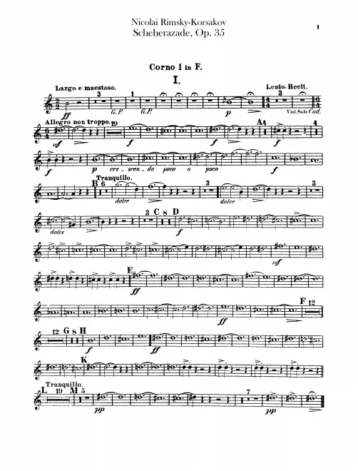 Horn 1, 2 (F)