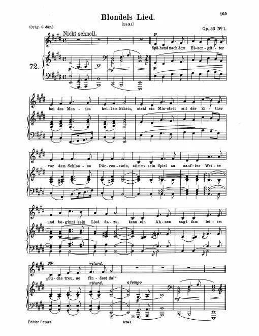 Complete Score (low voice / )