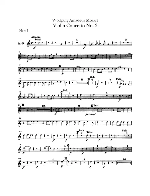 Horn 1, 2 (G, D)