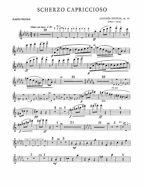 Piccolo, Flute 1, 2