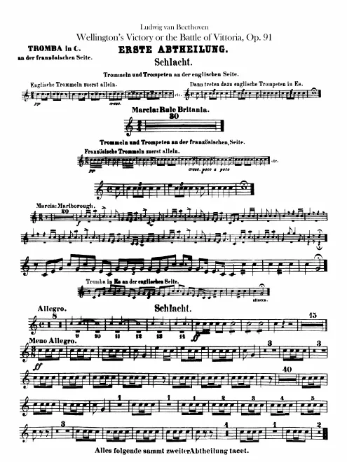 Trumpets - French and English sides
