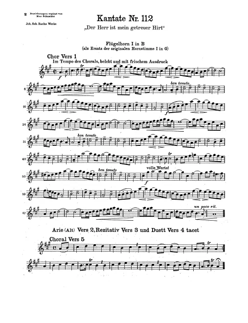 Flugelhorn 1, 2 (B) (Alternate)