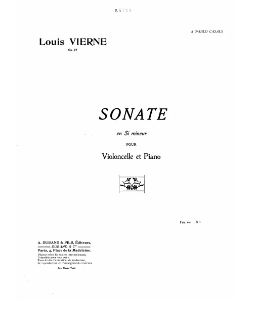 Cello and Piano Score