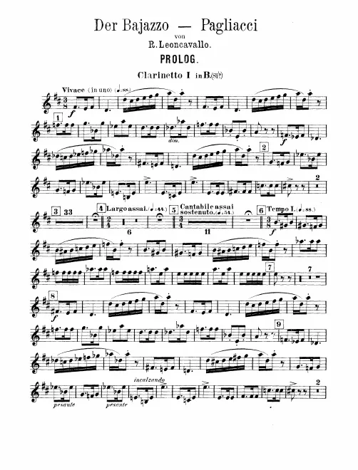 Clarinet 1, 2, Bass Clarinet (B)