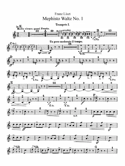 Trumpet 1, 2 (E, F)