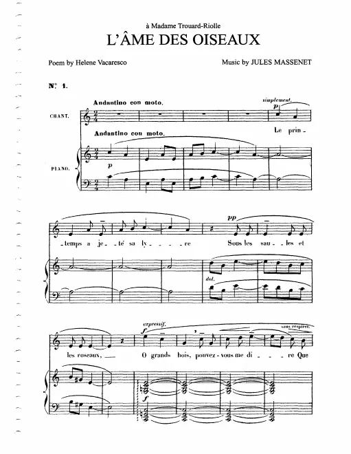 Complete Score (A minor: medium voice and piano)