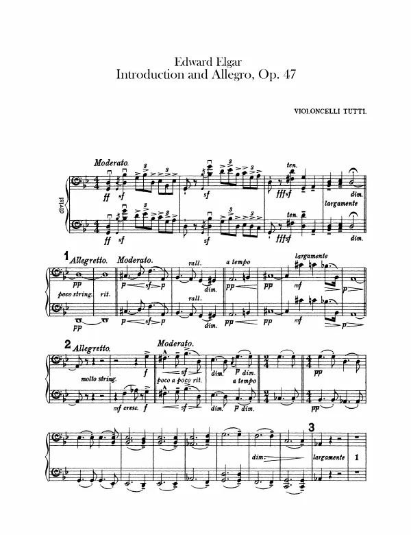 Cellos (solo & tutti)