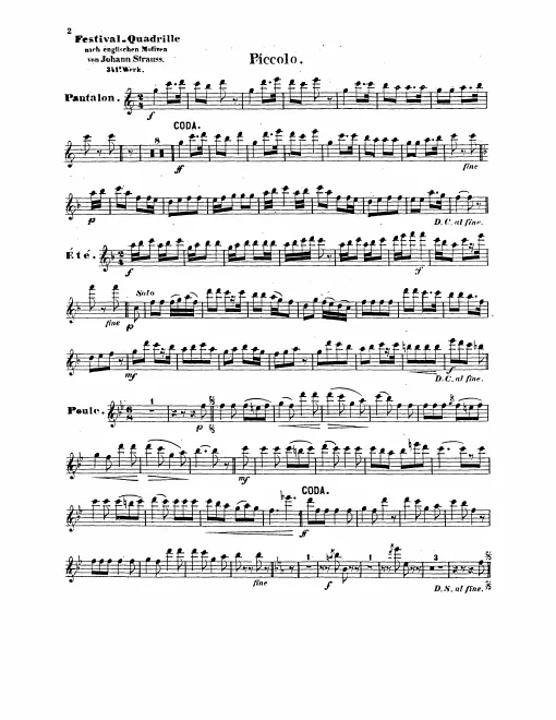 Piccolo, Flute