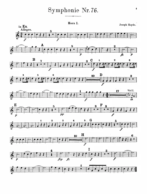 Horn 1, 2 (E/F)