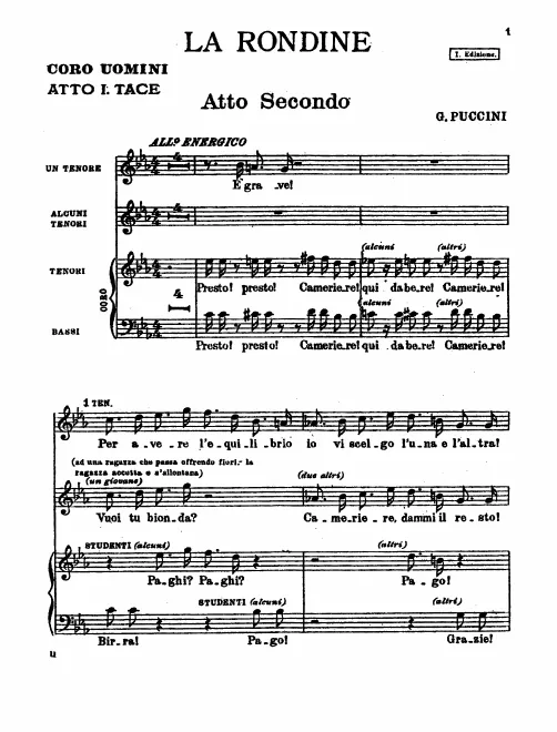 Tenors/Basses (Act II)