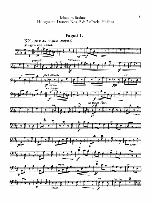 Bassoon 1, 2