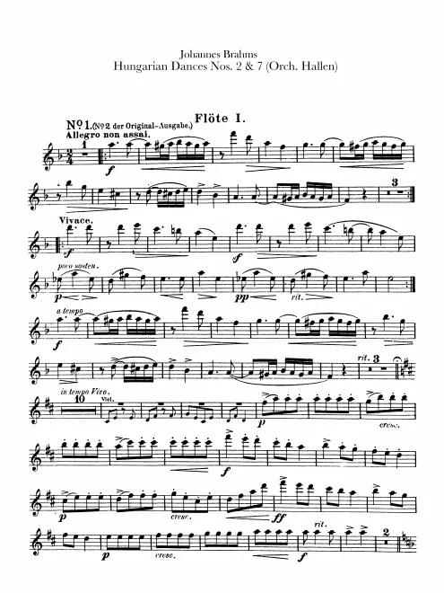 Flute 1, 2
