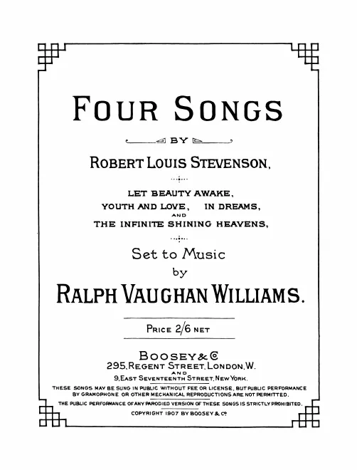 Four Songs (Nos.2, 4, 5, 6)
