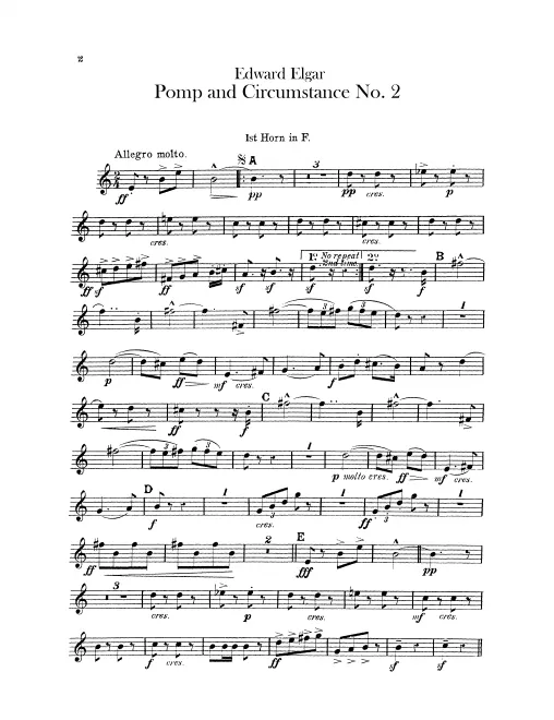 Horn 1, 2, 3, 4 (F)