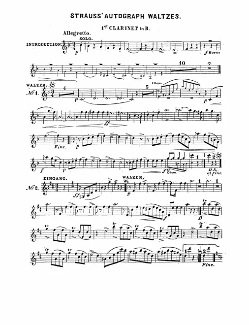 Clarinet 1, 2 (B)