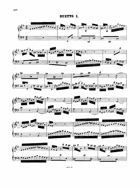 1. Duetto in , BWV 802