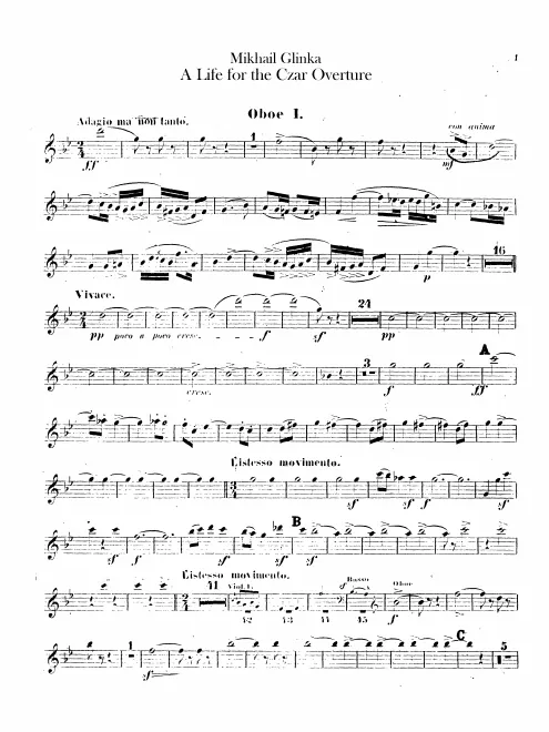 Oboe 1, 2