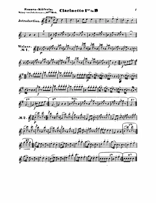 Clarinet 1 (C/D), 2 (C)