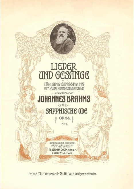 4. Sapphische Ode (transposed to )