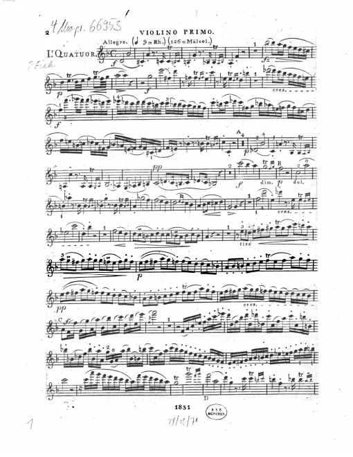 Quartet 1 - Violin 1