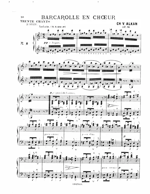 12. Barcarolle en choeur (Andante)