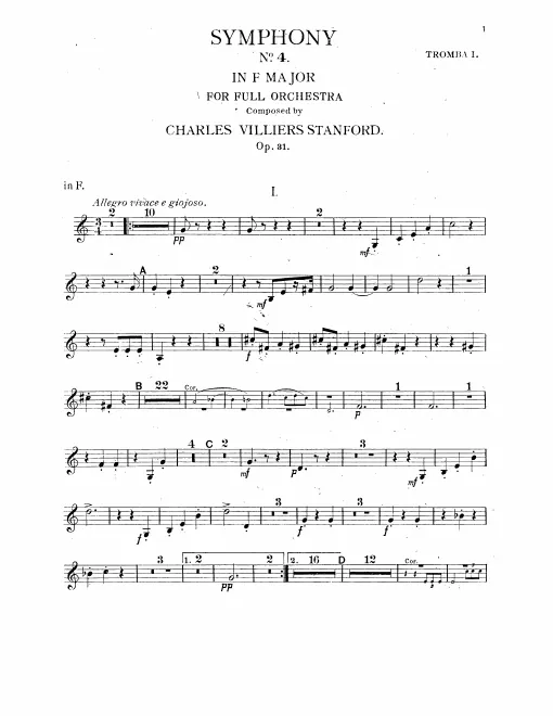 Trumpet 1, 2 (C/D/F)