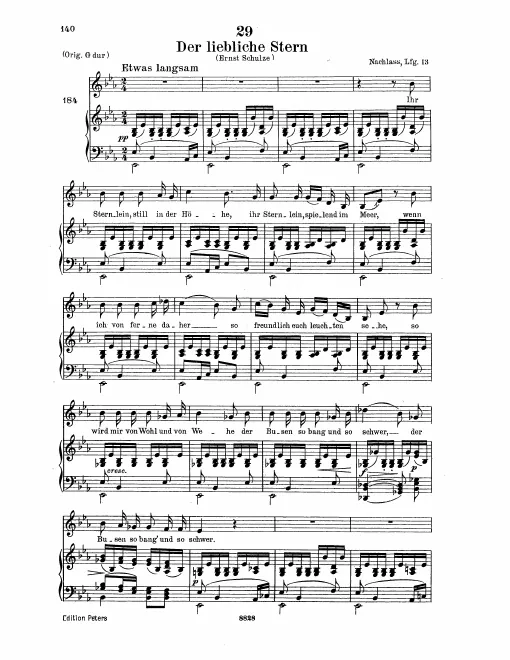 Complete Score (Low Voice, transposed to )