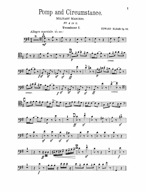 Trombone 1, 2, 3, Tuba