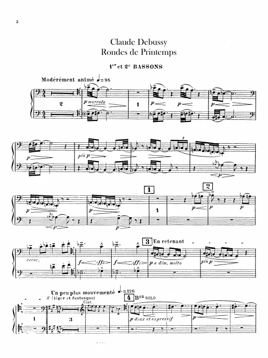 Bassoon 1/2, 3, Contrabassoon