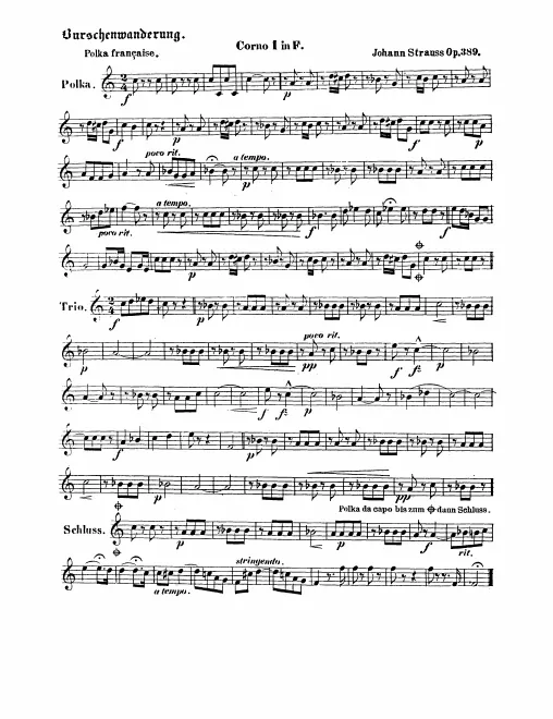 Horn 1, 2, 3, 4 (F)
