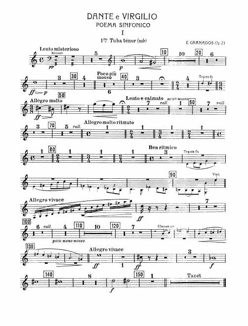 Tenor Tuba 1, 2 (E), Bass Tuba 2 (B)*