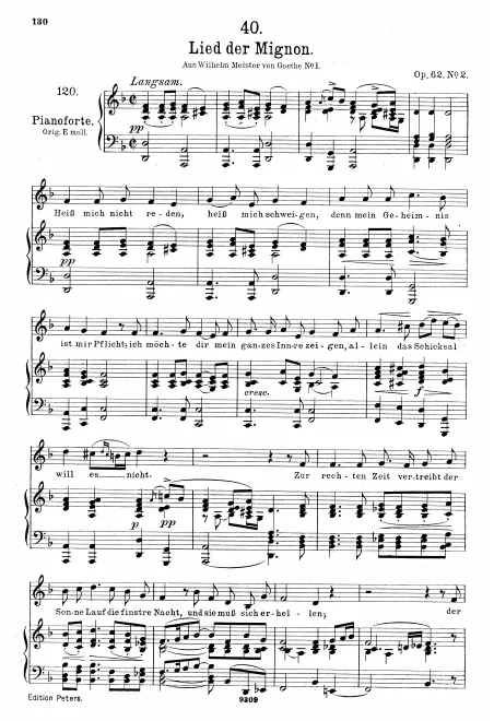 Complete Score (Medium voice, transposed to )