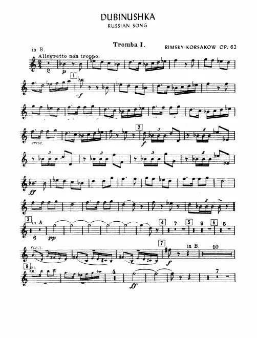 Trumpet 1, 2 (A/B), 3 (B)